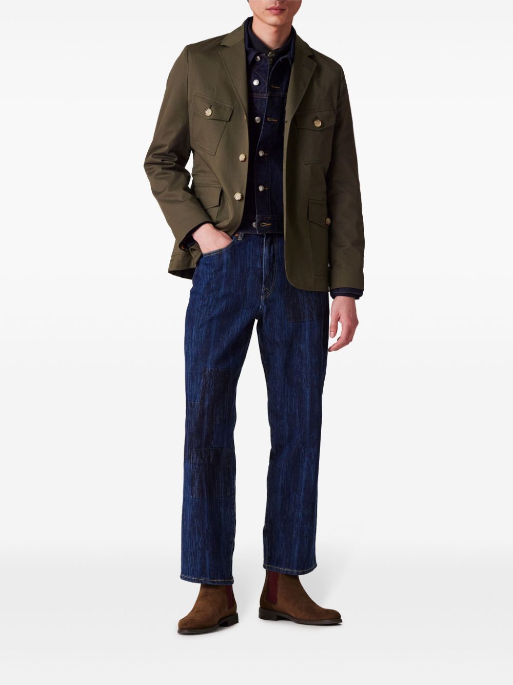 Shop Paul Smith Flap-pockets Jacket In Green