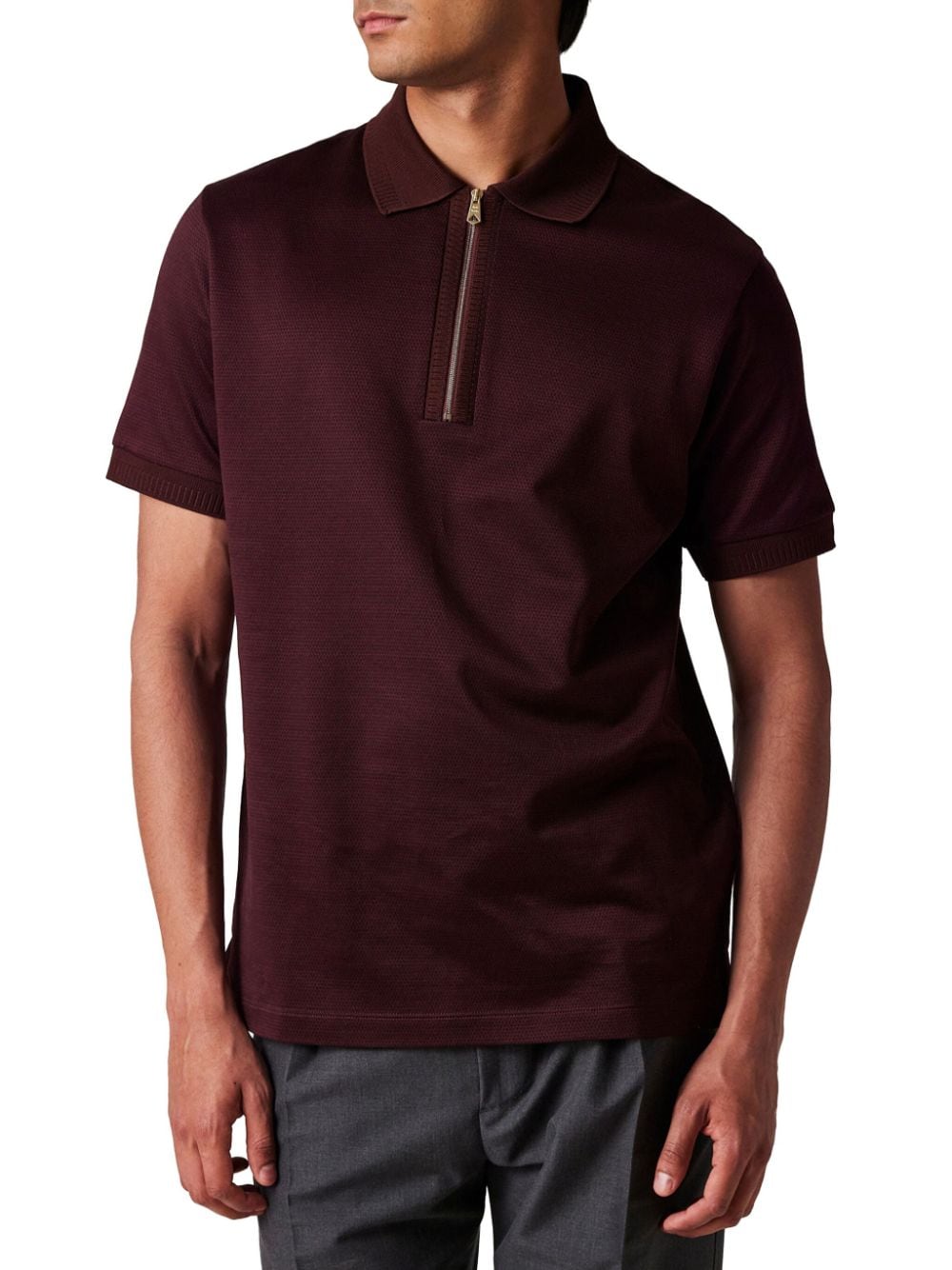 Shop Paul Smith Half-zip Fastening Polo Shirt In Red