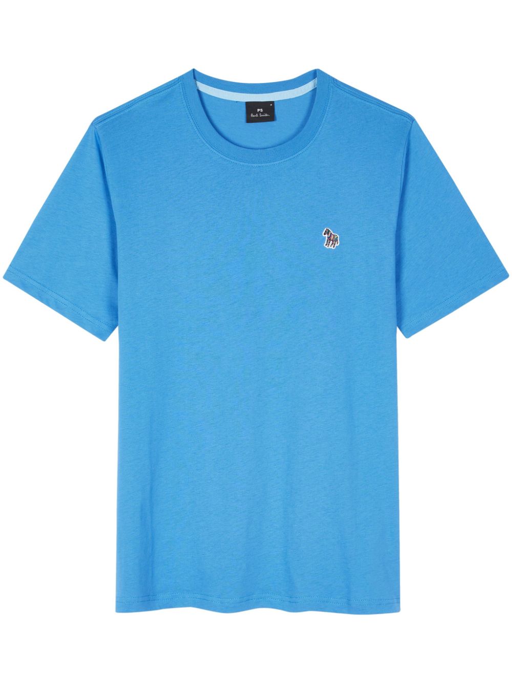 Shop Ps By Paul Smith Logo-patch T-shirt In Blue