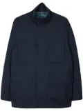 Paul Smith mock-neck multi-pocket jacket - Blue