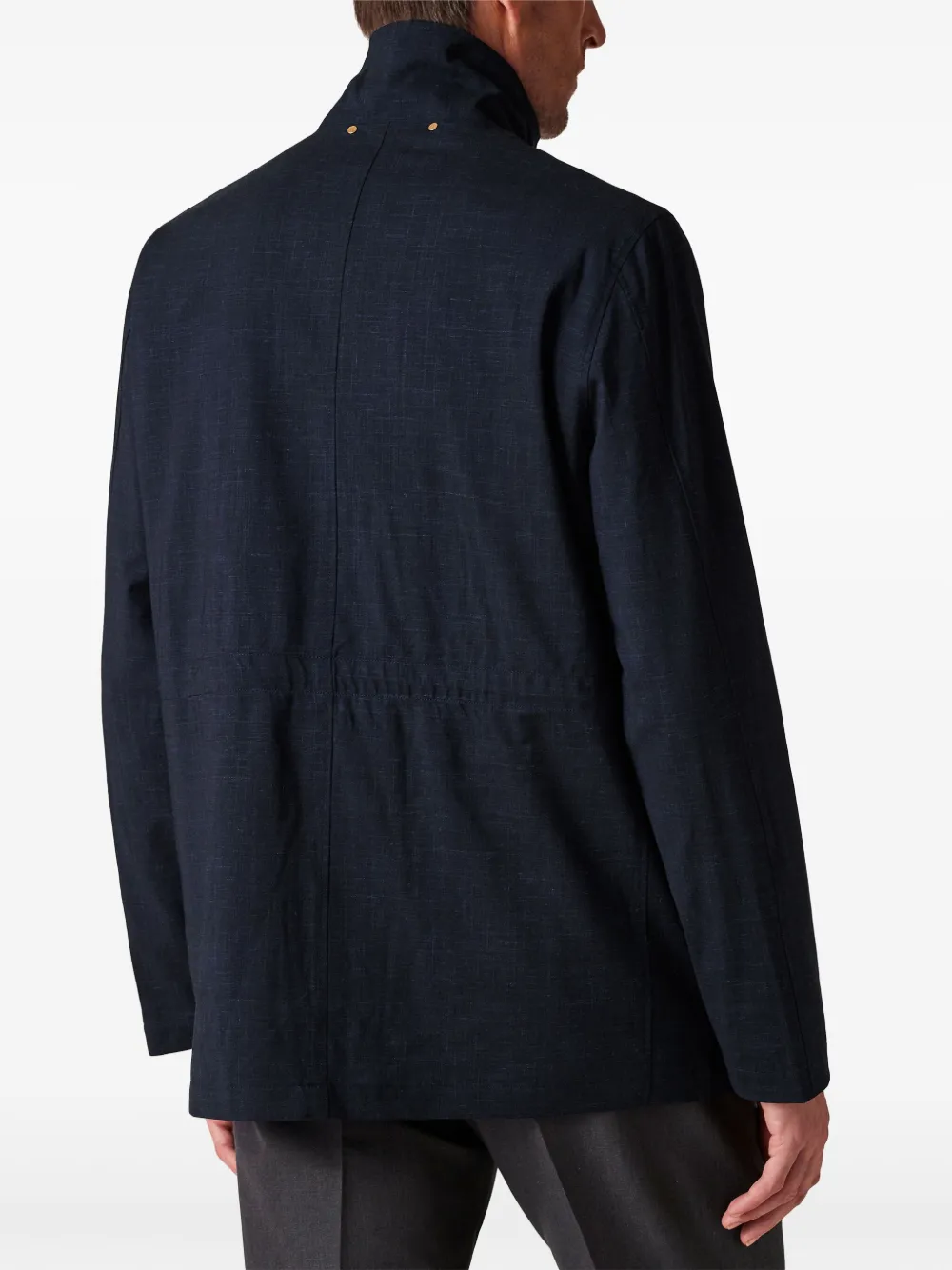 PAUL SMITH MOCK-NECK MULTI-POCKET JACKET