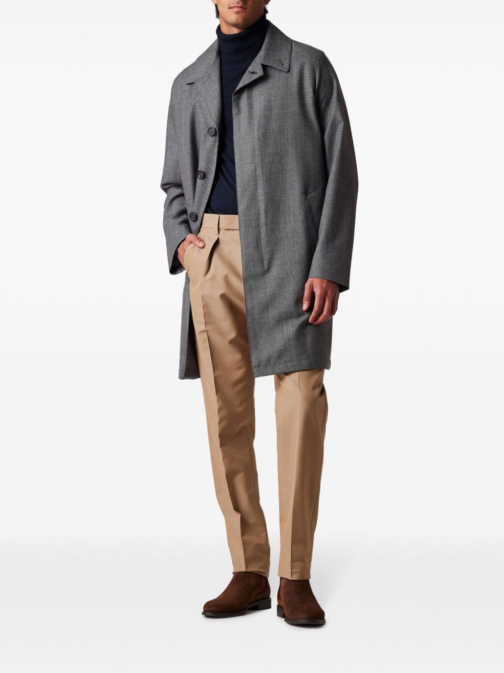 Paul Smith classic single-breasted coat - Grijs