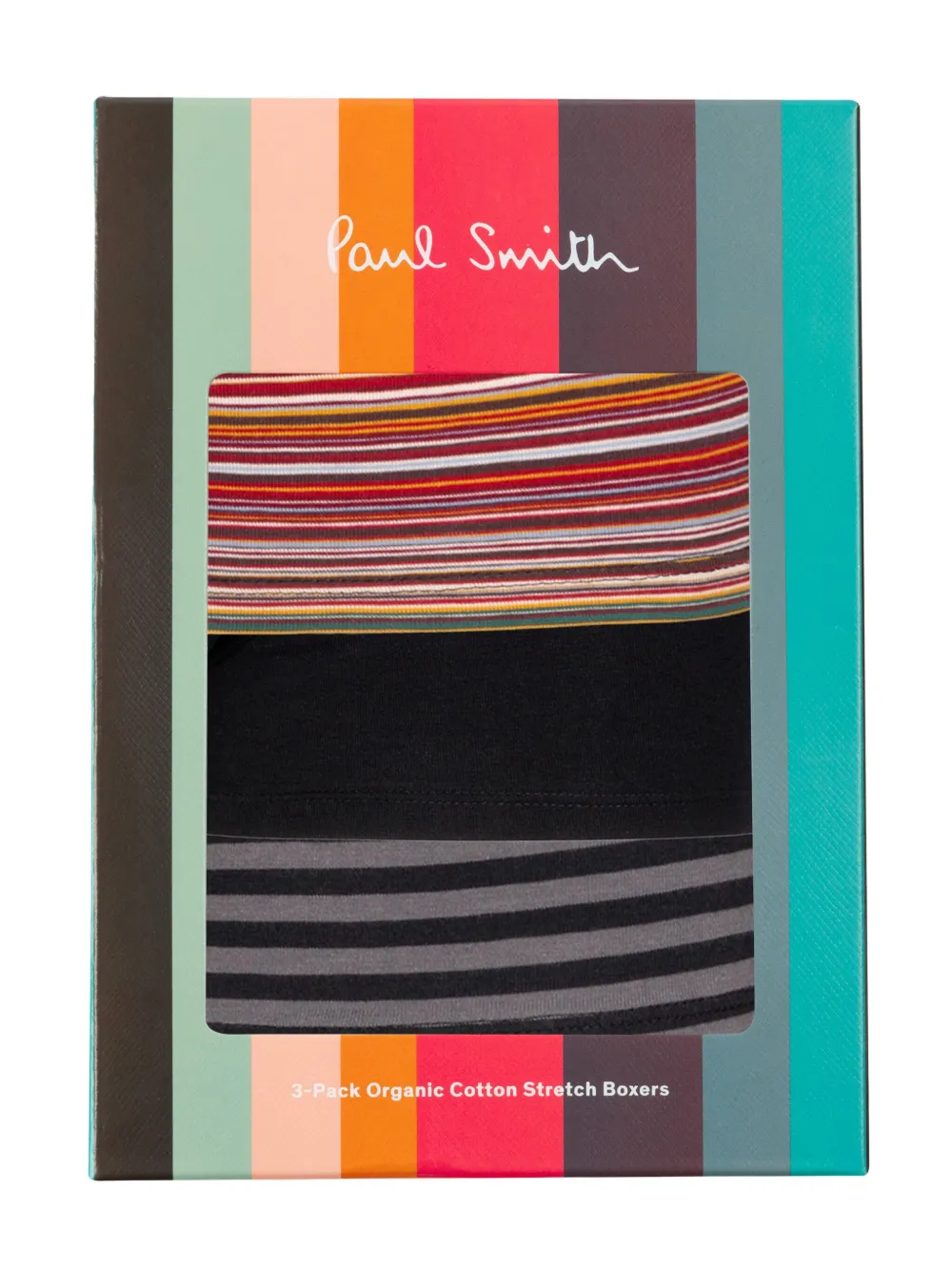 Paul Smith Drie boxershorts Zwart