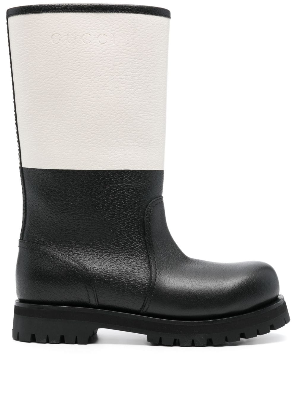 Gucci Grisou Leather Boots In Black