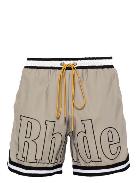 RHUDE mid-rise swim shorts