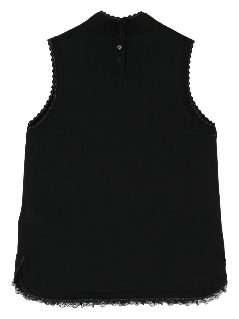 SHIATZY CHEN Top met geborduurde bloemen - Zwart