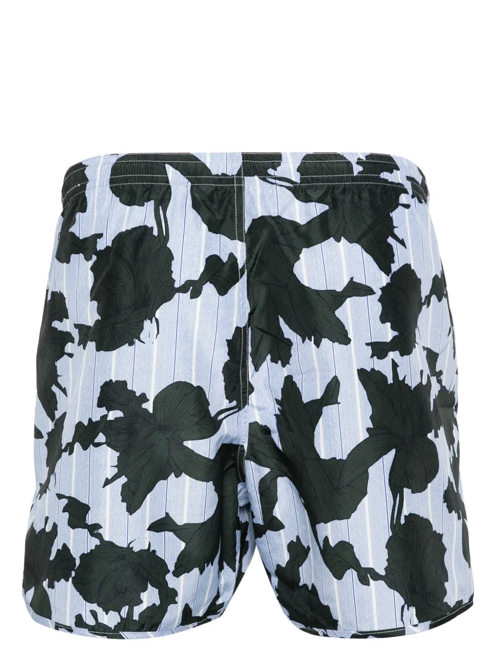 Neil Barrett Zwembroek met bloemenprint - Blauw