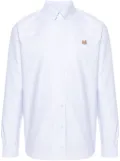 Maison Kitsuné fox-motif cotton shirt - Blue