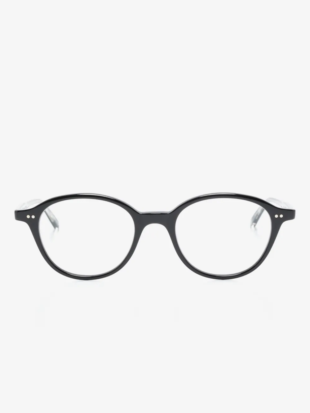 Garrett Leight Franklin round-frame glasses | Black | Image 1