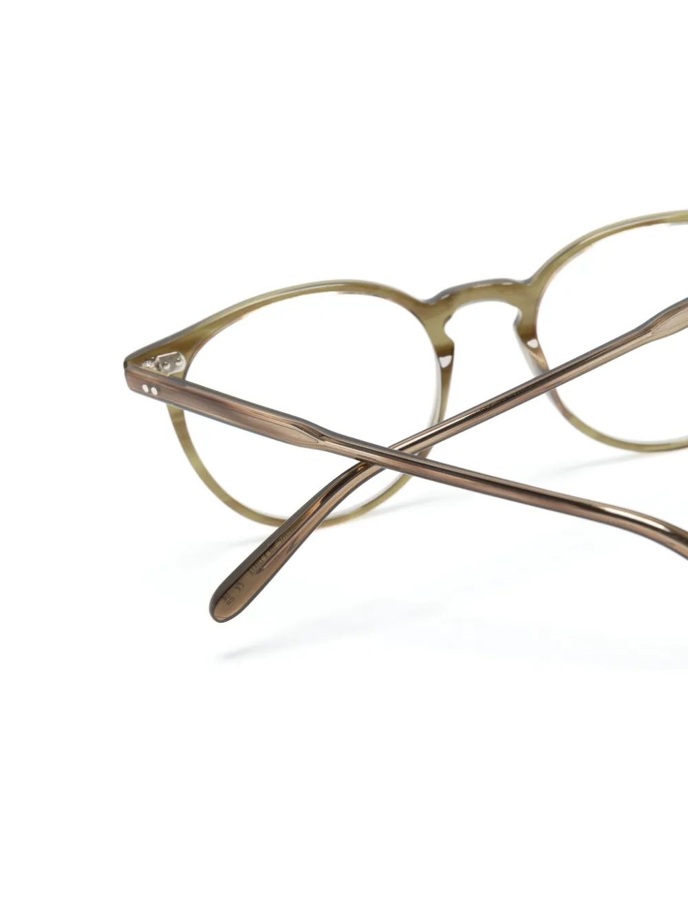 Garrett Leight Morningside bril met rond montuur Groen