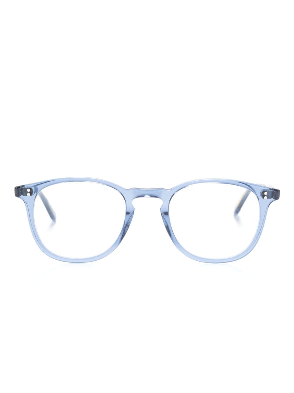 Garrett Leight Kinney square-frame glasses Blauw