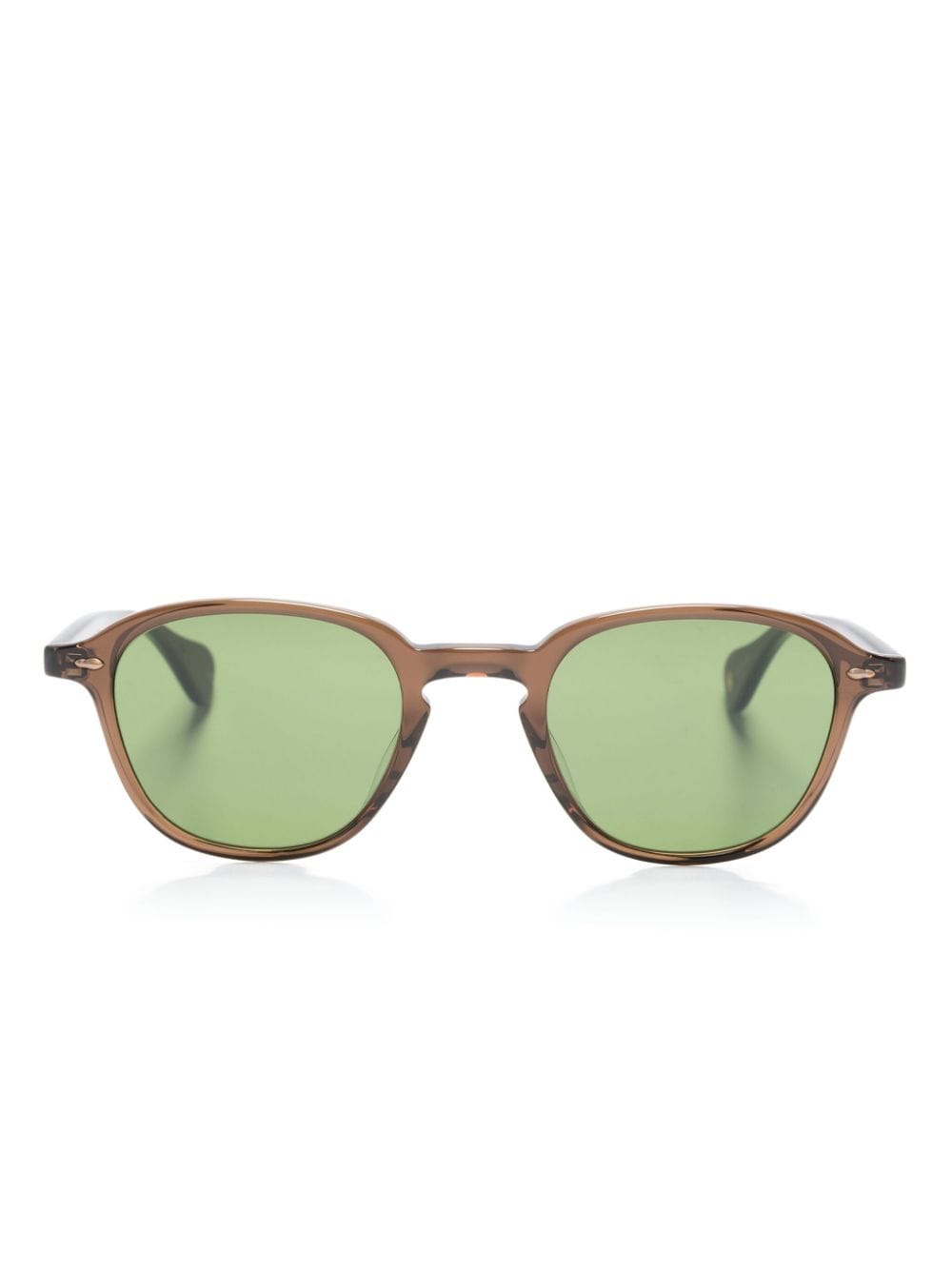 Garrett Leight Gilbert Square-frame Sunglasses In Green