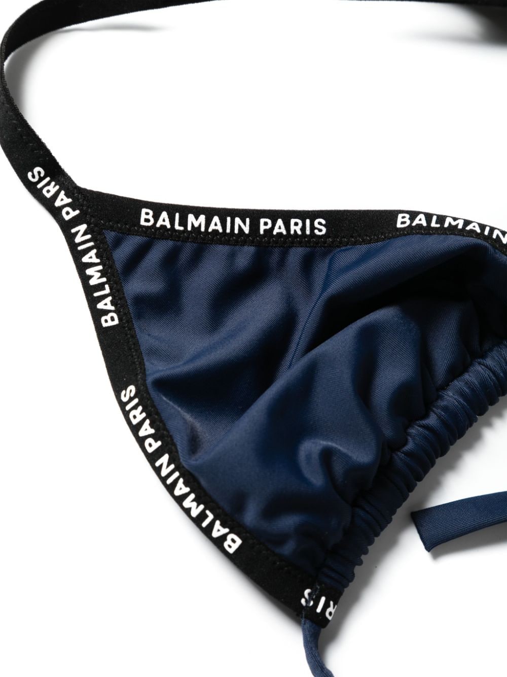 Balmain Bikini met logo afwerking Blauw
