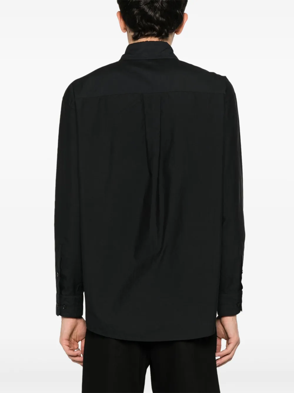 Shop Lemaire Double-pocket Shirt In Black