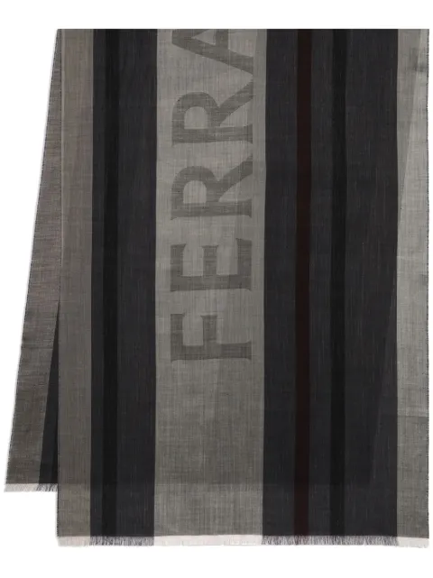 Ferragamo Estola de jacquard com listras