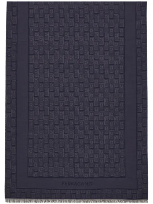Étole à motif Gancini en jacquard - Ferragamo - Modalova