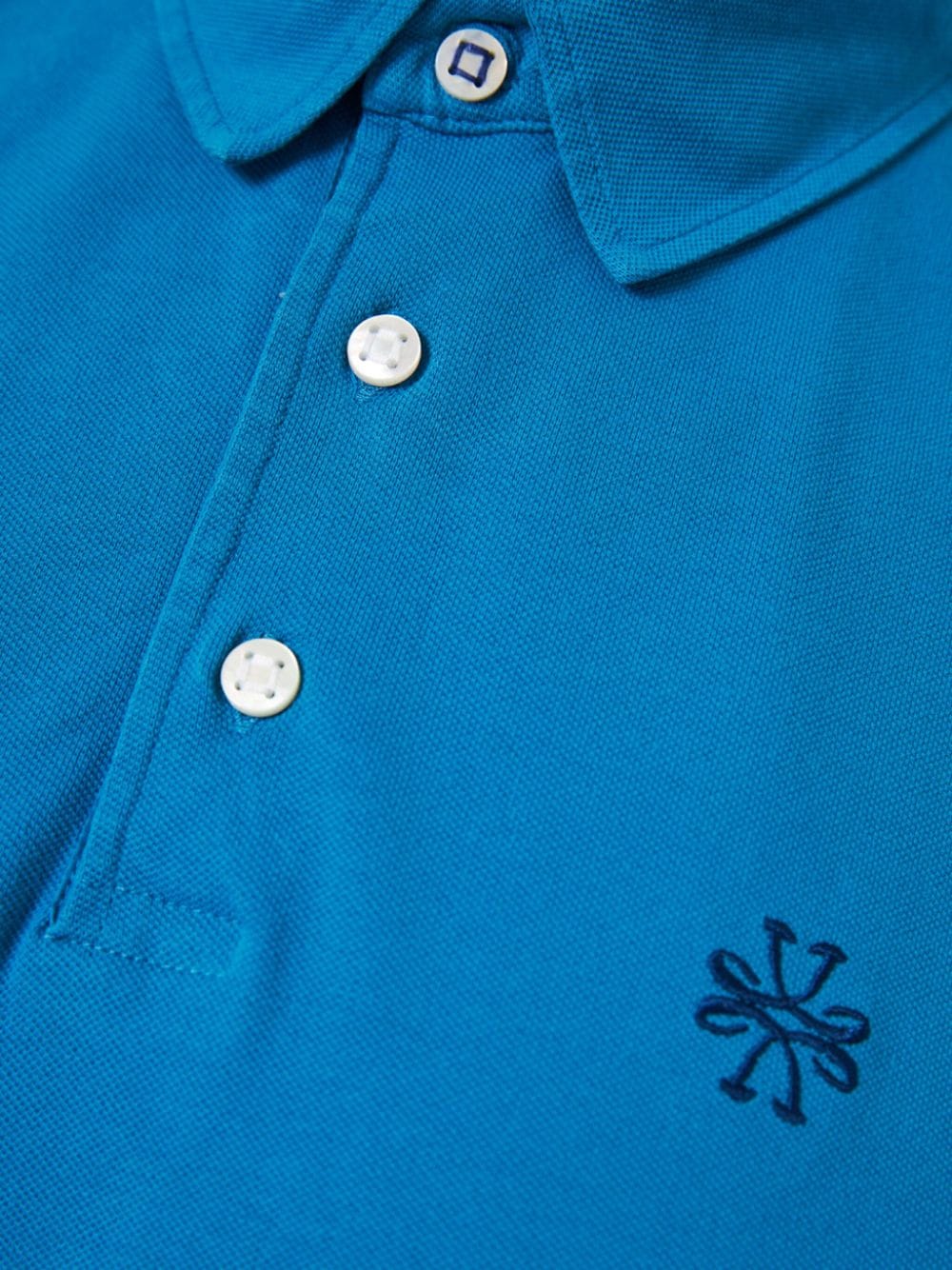Shop Jacob Cohen Logo-embroidered Piqué Polo Shirt In 蓝色