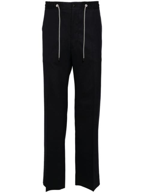 drawstring tapered-leg trousers