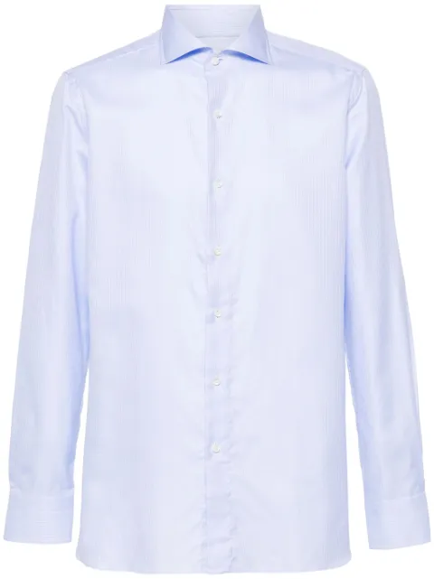 Borrelli spread-collar cotton shirt