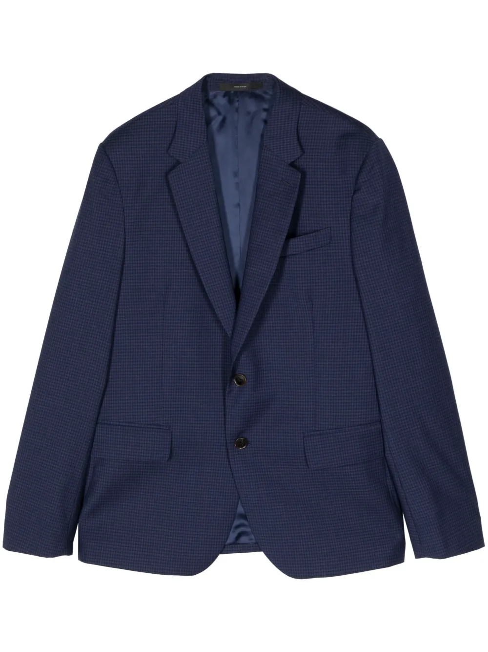 Paul Smith Blazer met enkele rij knopen en gingham ruit Blauw