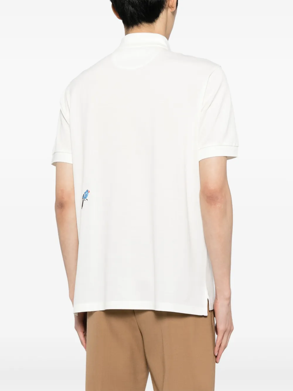 Paul Smith Poloshirt met borduurwerk Wit