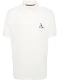 Paul Smith embroidered-design cotton polo shirt - White