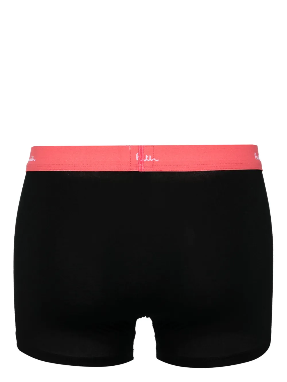 Paul Smith Drie boxershorts met logoband Zwart