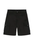 MSGM Kids dart-detail cargo shorts - Black