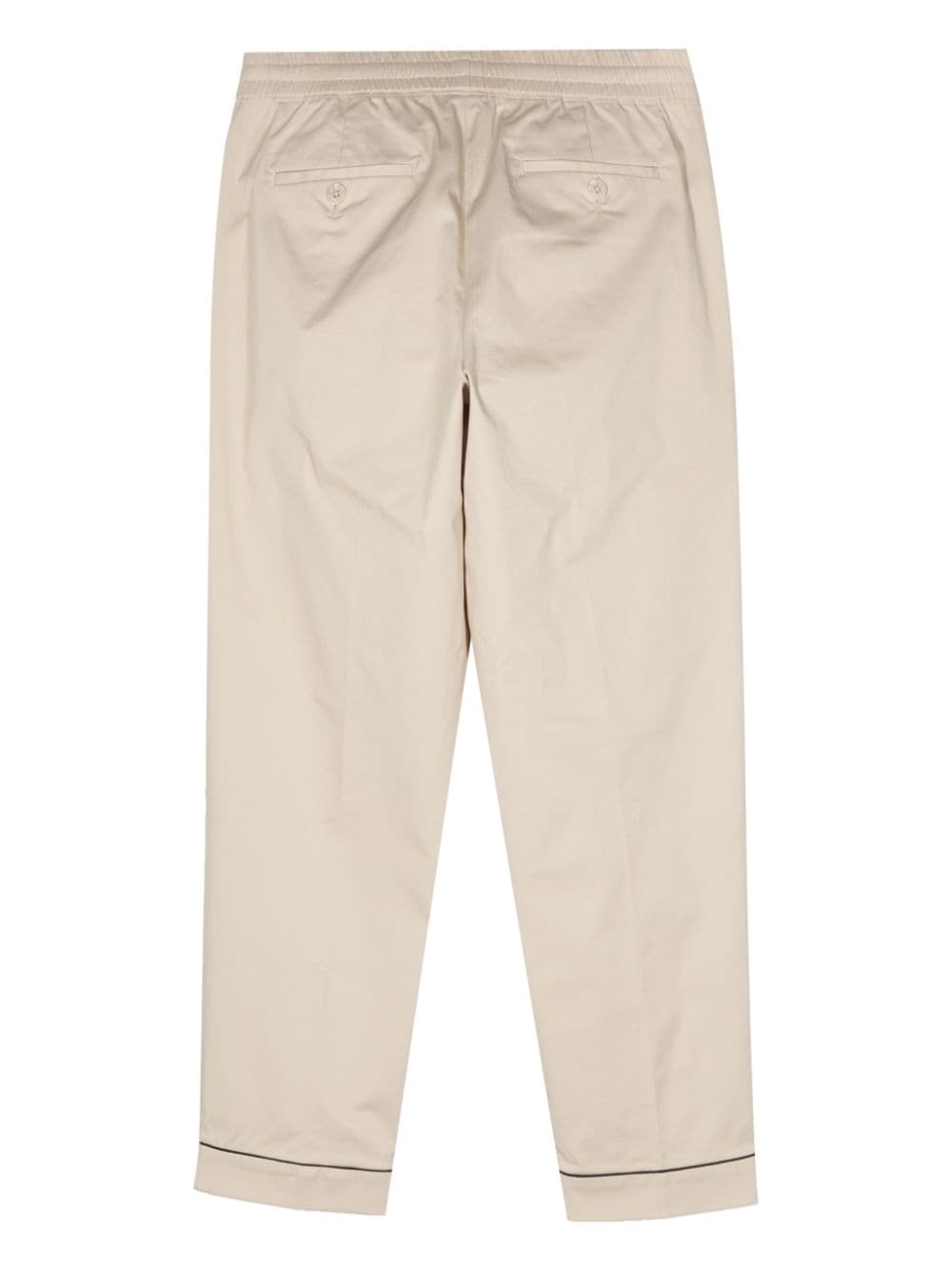 Shop Neil Barrett Low-waist Slim-fit Trousers In Neutrals