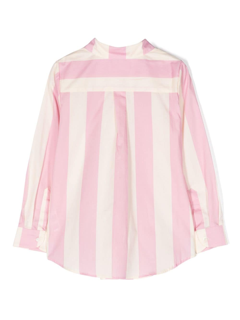 MC2 Saint Barth Kids Mini Brigitte striped cotton shirt - Roze