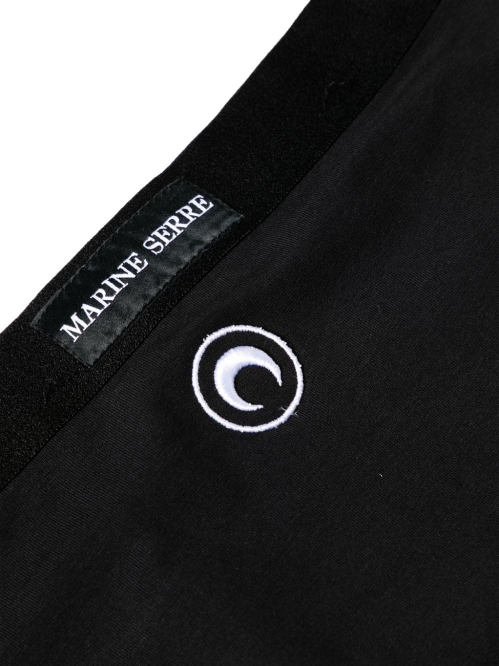 Shop Marine Serre Crescent Moon-embroidery Briefs In Black