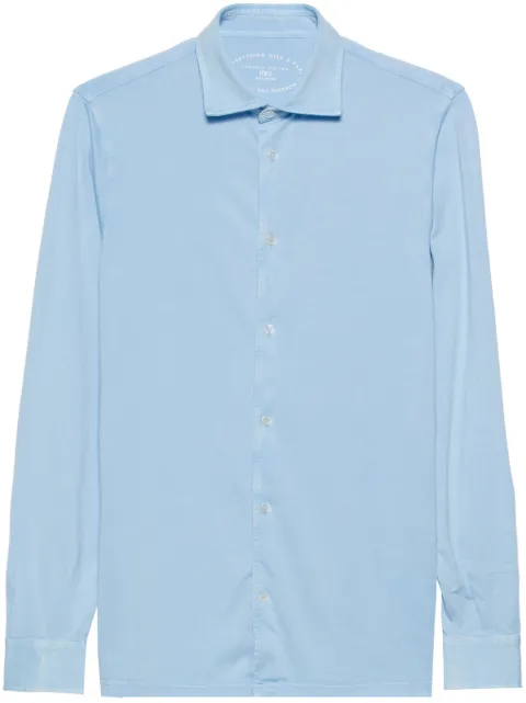 Fedeli plain organic-cotton shirt