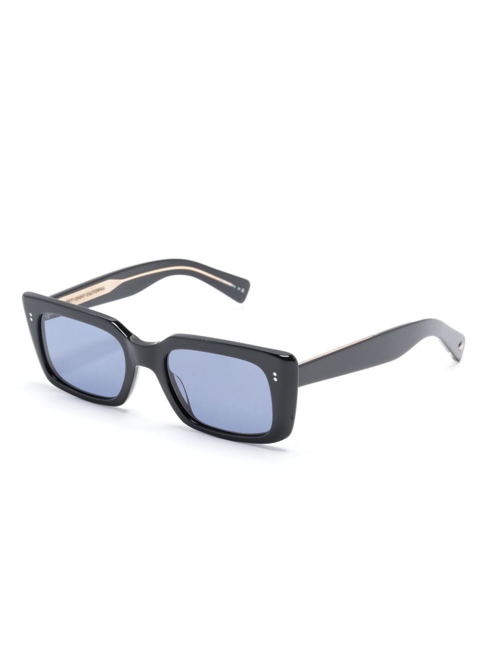 Garrett Leight GL3030 zonnebril met rechthoekig montuur Zwart