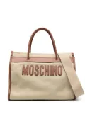 Moschino logo-lettering tote bag - Neutrals