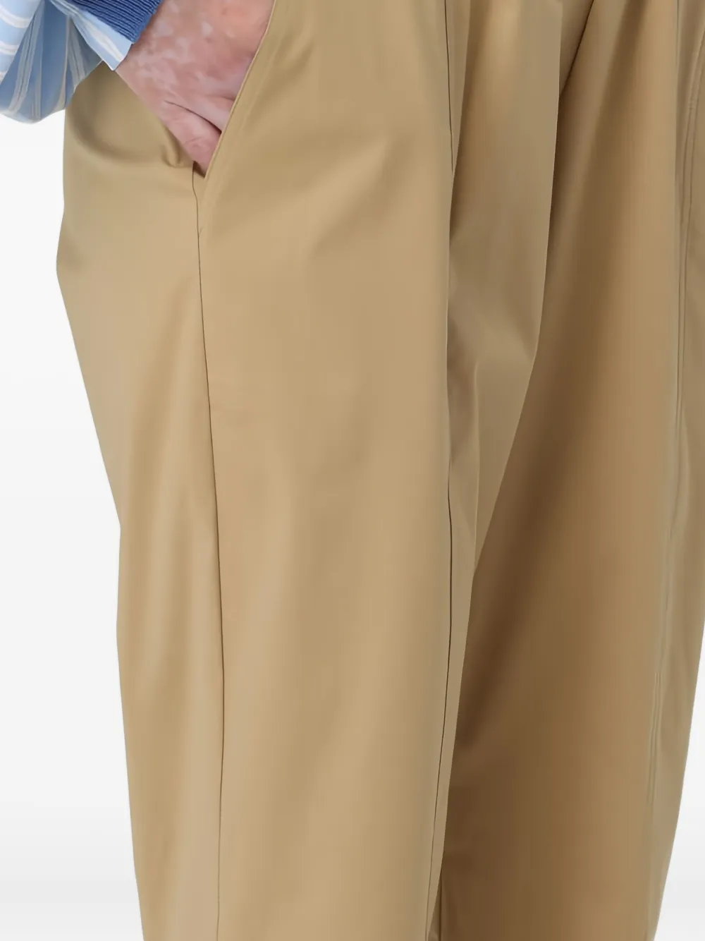 Semicouture Elastic-waist Trousers In Brown