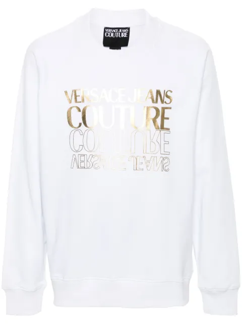 Versace Jeans Couture logo-print cotton sweatshirt