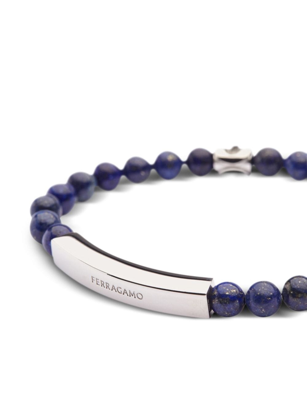 Shop Ferragamo Semi-precious Stone Bracelet In Blue