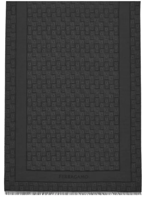 Ferragamo Gancini monogram-jacquard stole