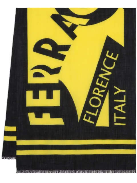 Ferragamo maxi-logo stole 