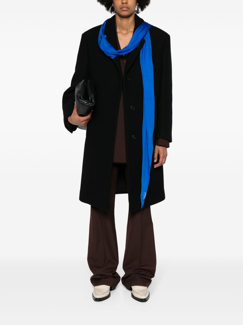 The Row Ardon button-up coat - Zwart