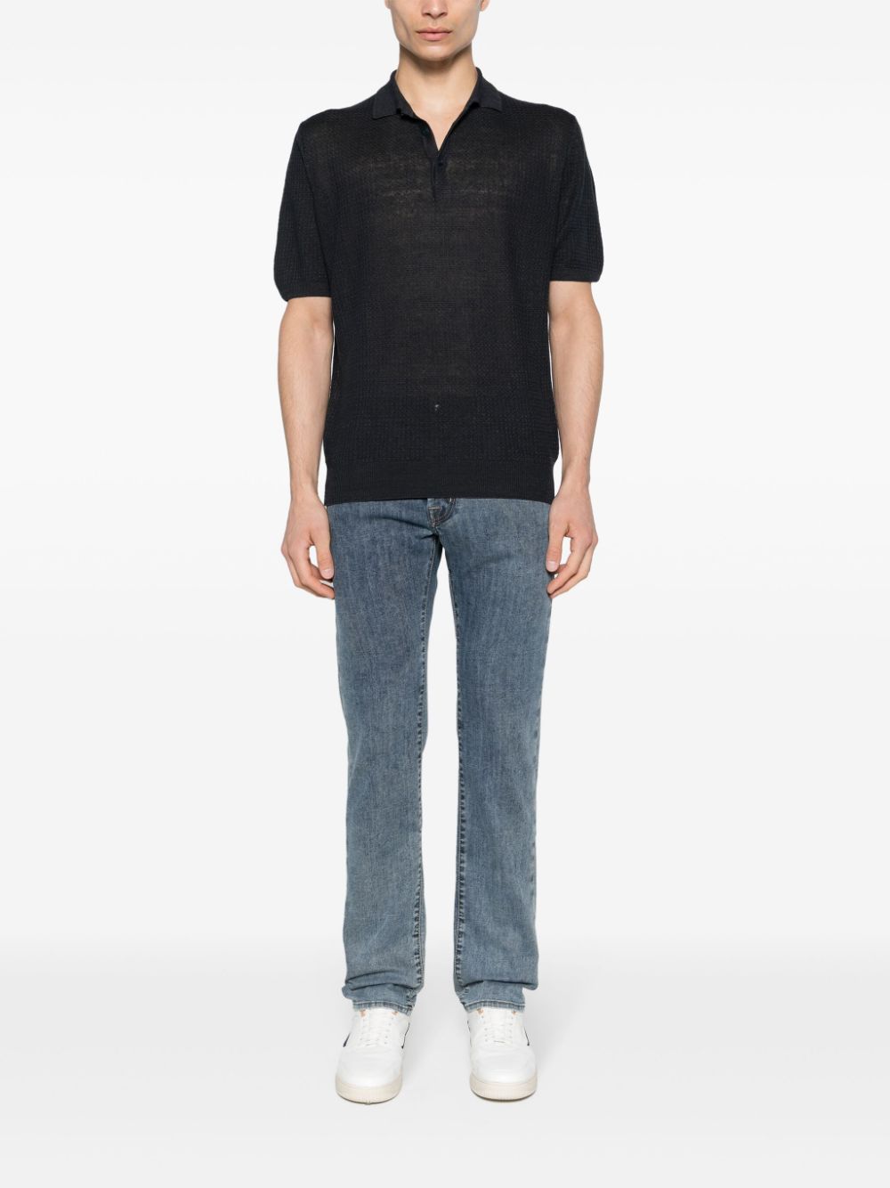 Shop Jacob Cohen Bard Mid-rise Slim-fit Jeans In Blue