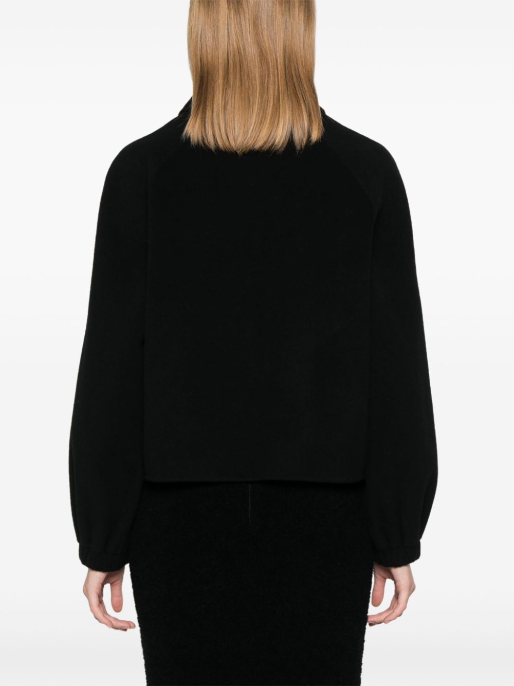 Shop Claudie Pierlot Classic-collar Jacket In Black