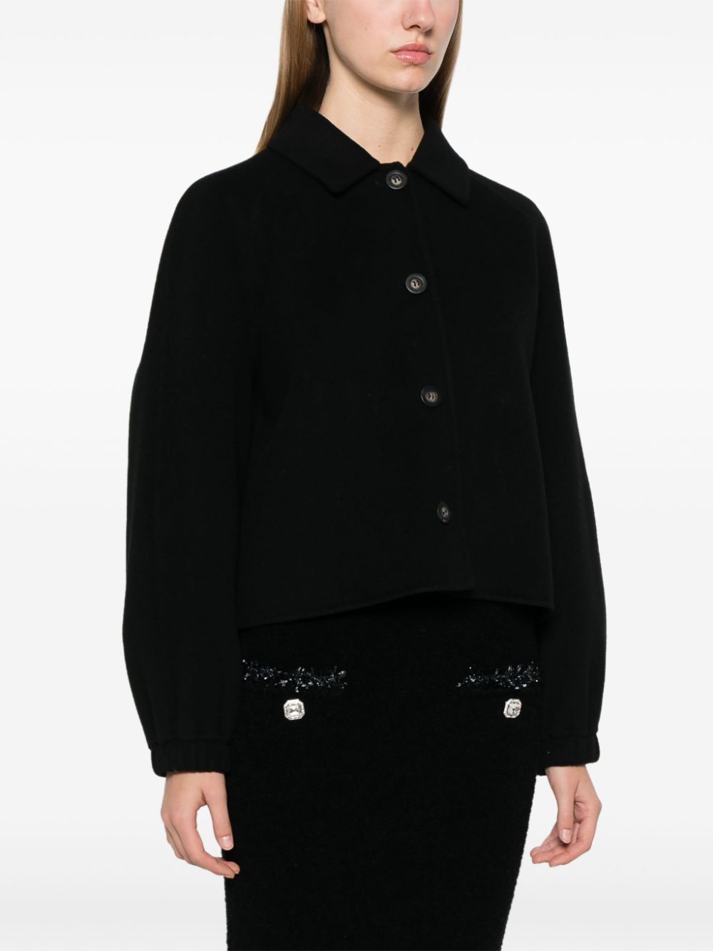 CLAUDIE PIERLOT CLASSIC-COLLAR JACKET 