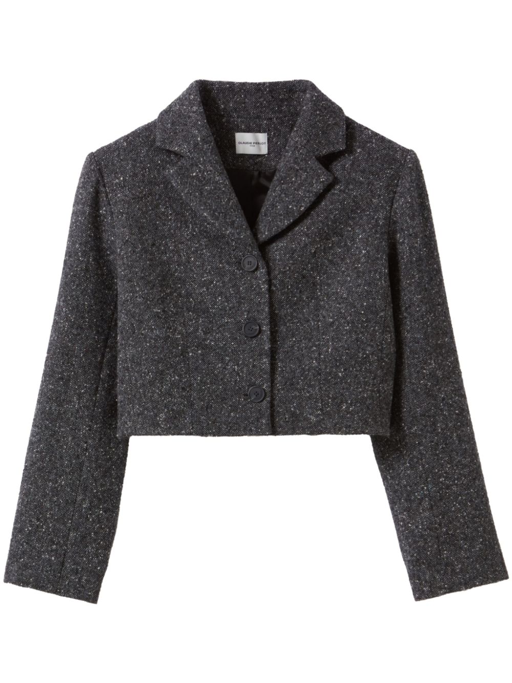 Claudie Pierlot tweed cropped jacket - Grey