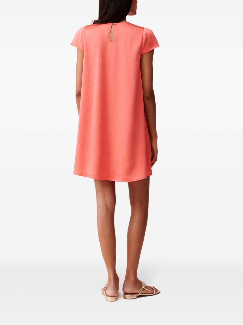 Shop Claudie Pierlot Babydoll Short Dress In 粉色