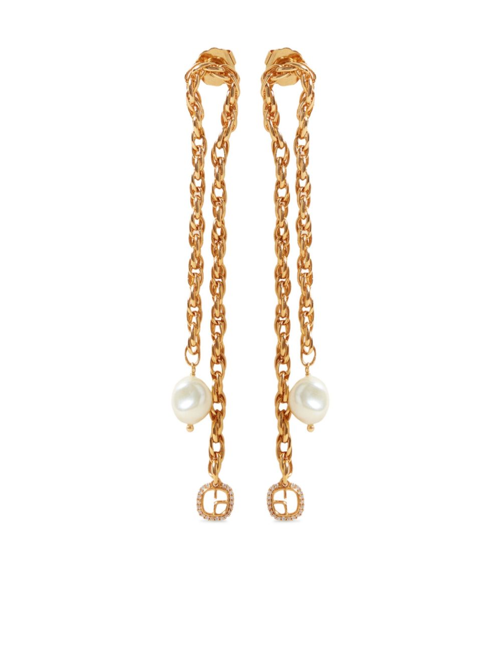 Claudie Pierlot chain-link earrings - Gold