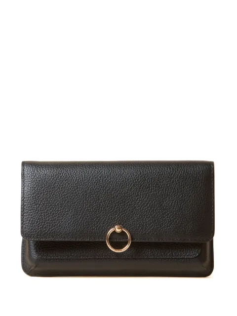 Claudie Pierlot grained leather clutch bag 