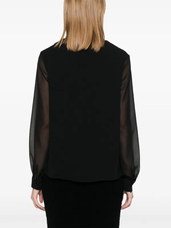 華麗 Claudie Pierlot Vネック ブラウス | ブラック | FARFETCH JP トップス