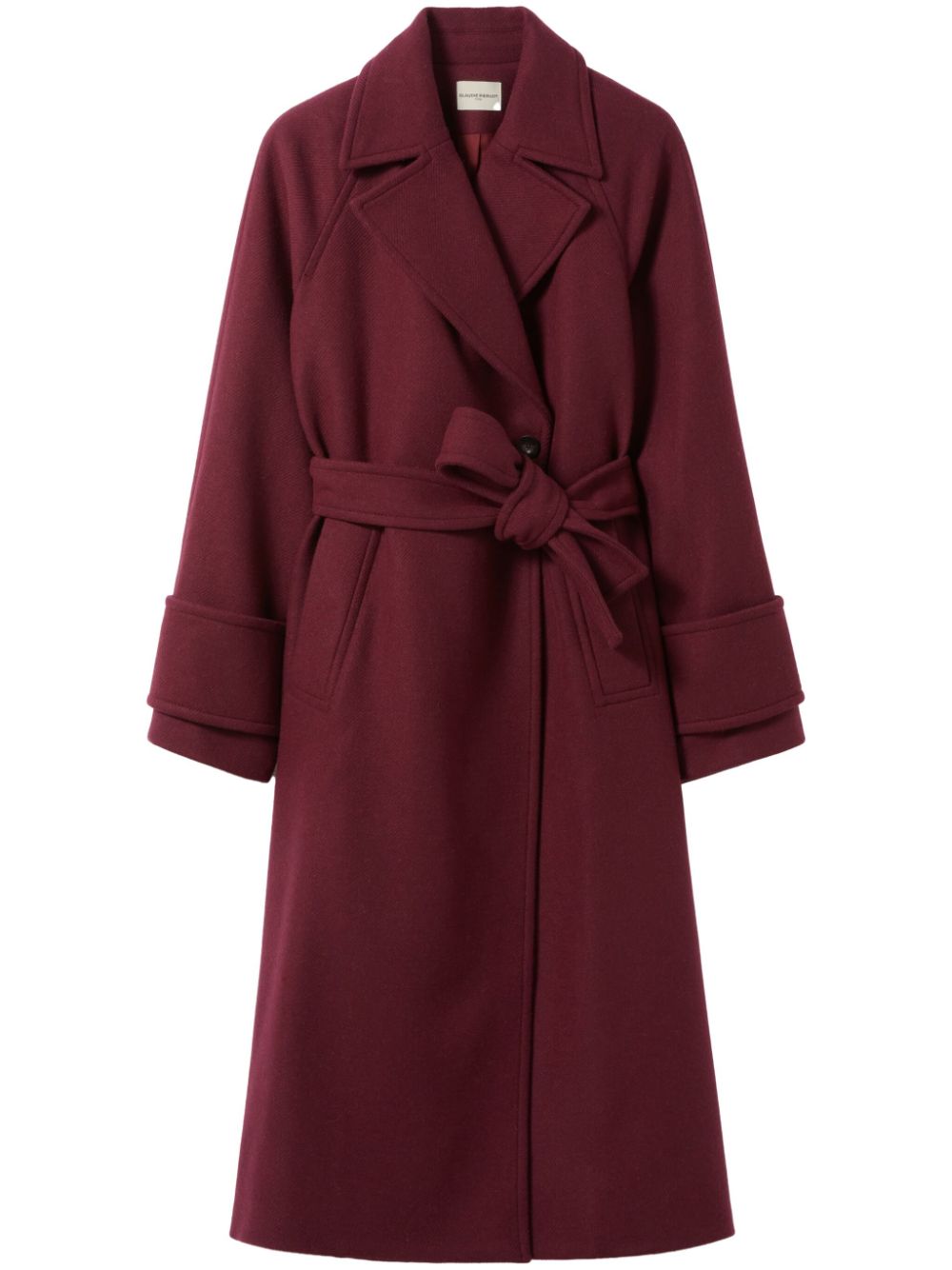 Claudie Pierlot belted midi coat - Red