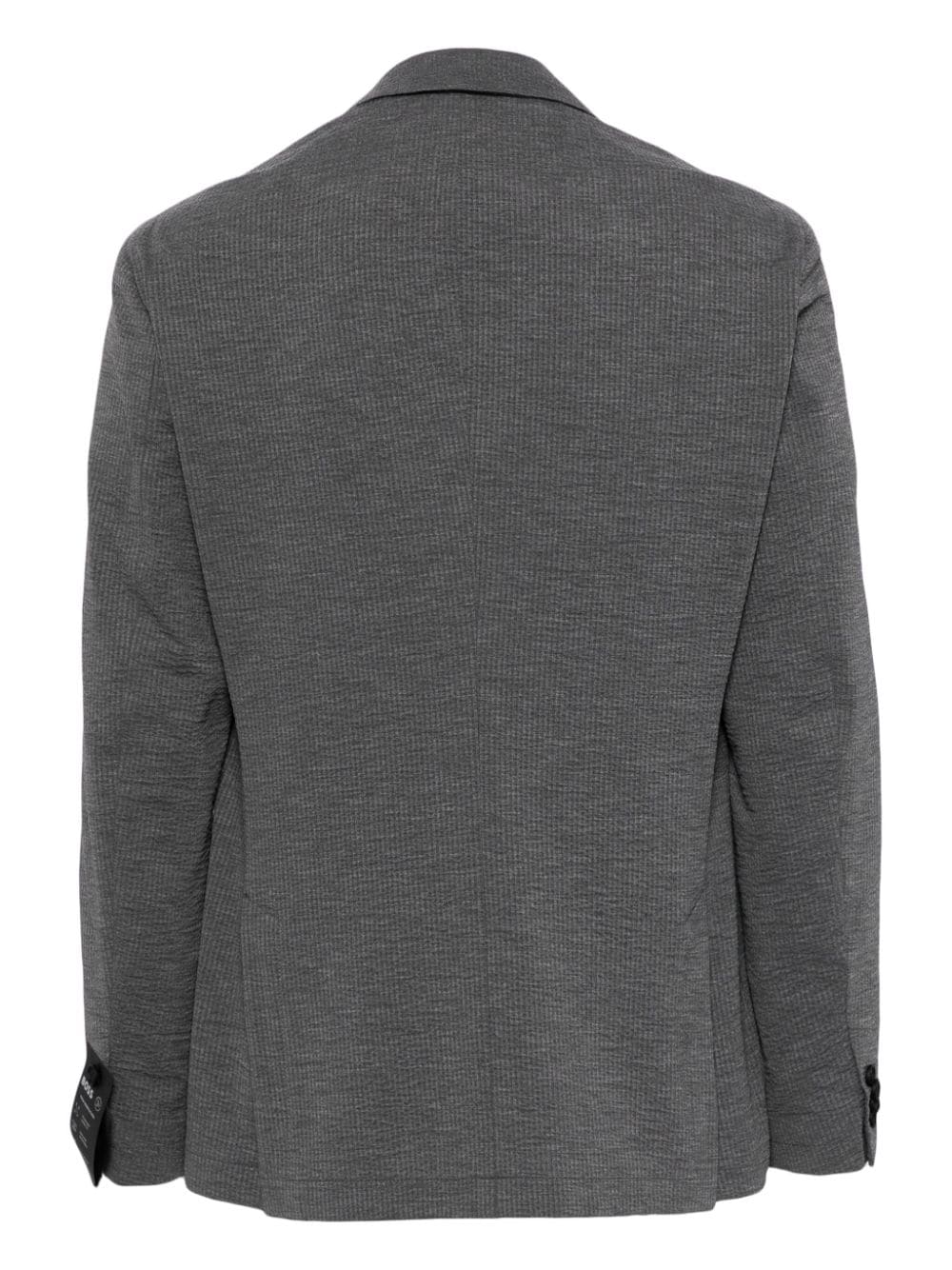 Shop Hugo Boss Single-breasted Blazer In Grey